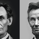 Illustration for article titled Before and after the war: The dramatic aging of Abraham Lincoln